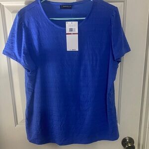 Rafaella Women's Vibrant Blue Short Sleeve Tee